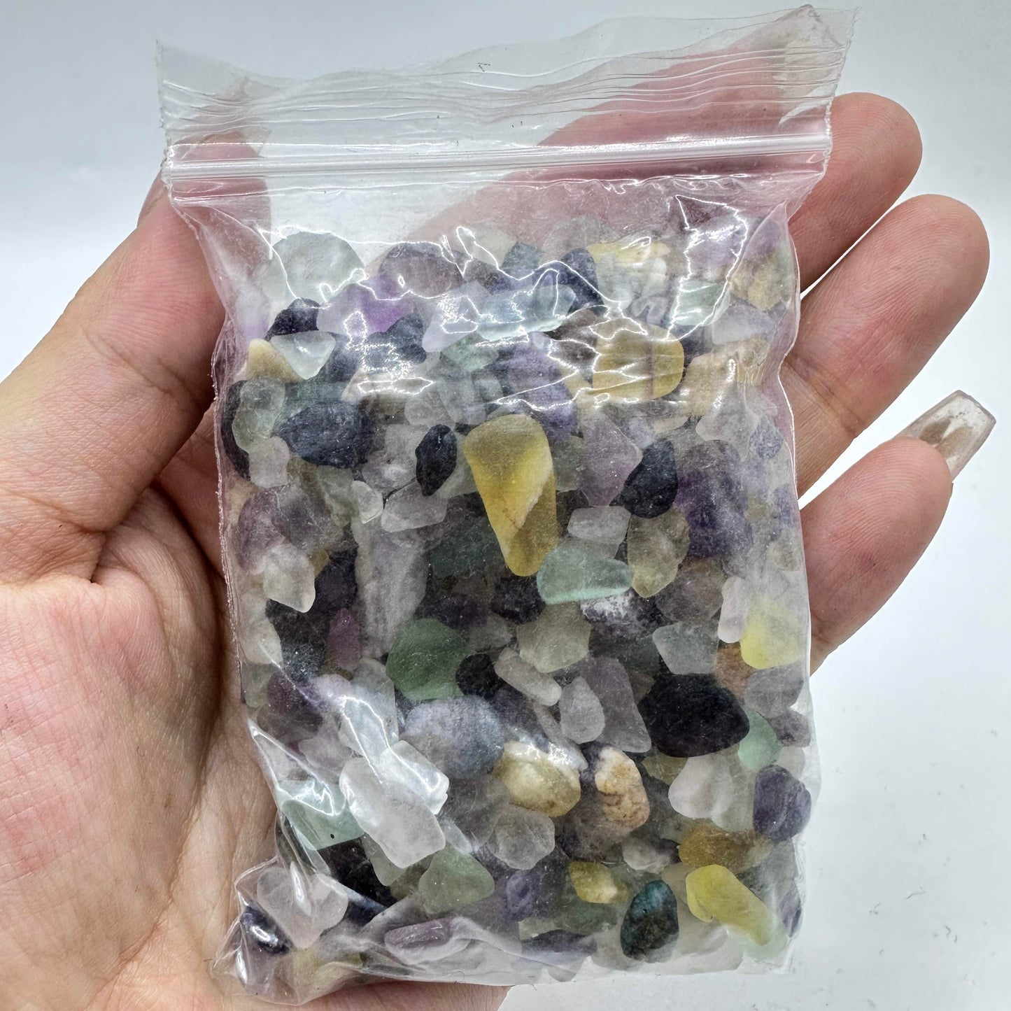 Natural Colorful Fluorite Crystal Chips, Colorful Fluorite Gemstone Chips