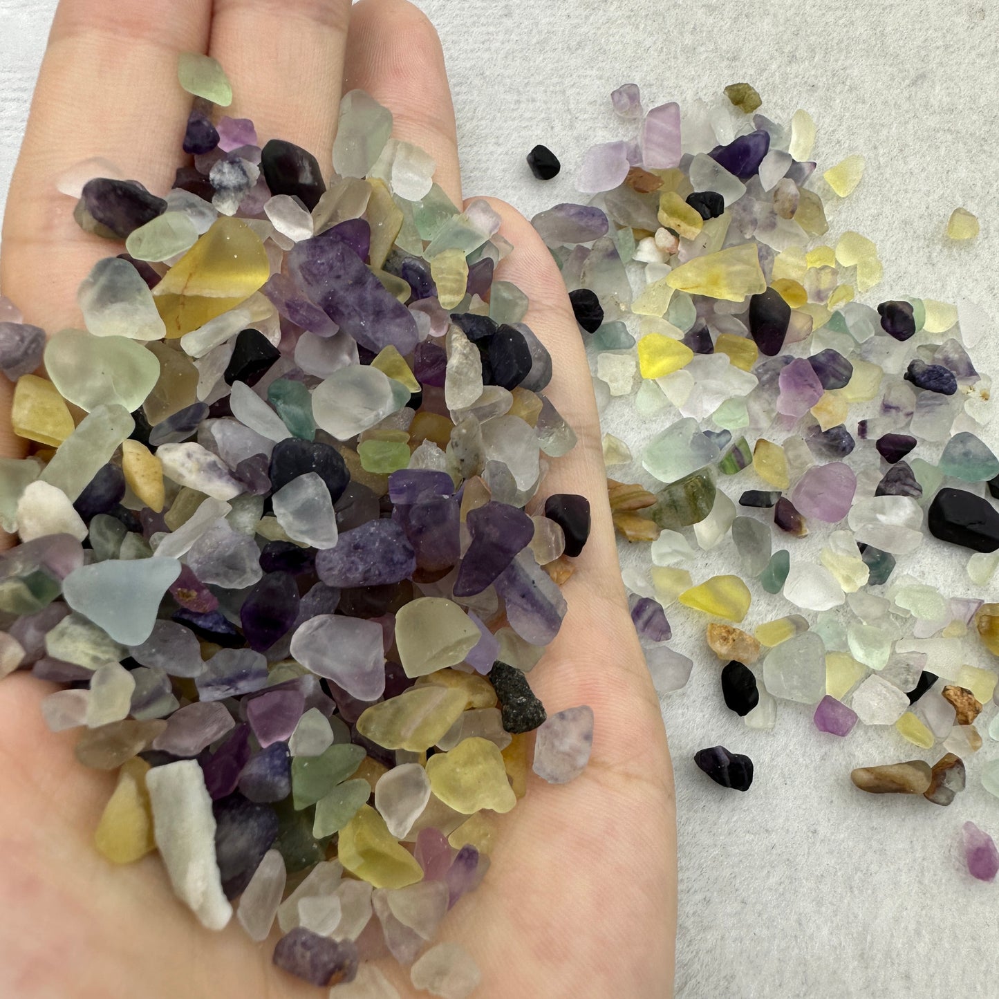 Natural Colorful Fluorite Crystal Chips, Colorful Fluorite Gemstone Chips