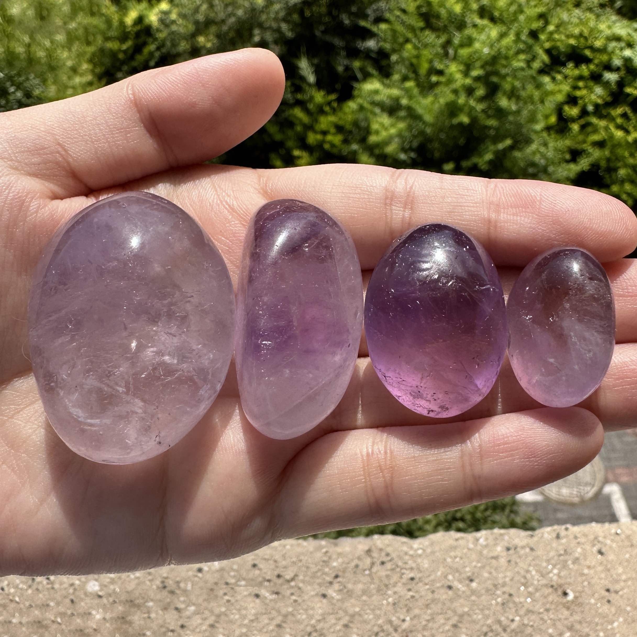 Polished Amethyst Tumbled Stones | Oceanic Linkways Inc. in NJ Polished Amethyst Tumbled Stones | Oceanic Linkways Inc. in NJ