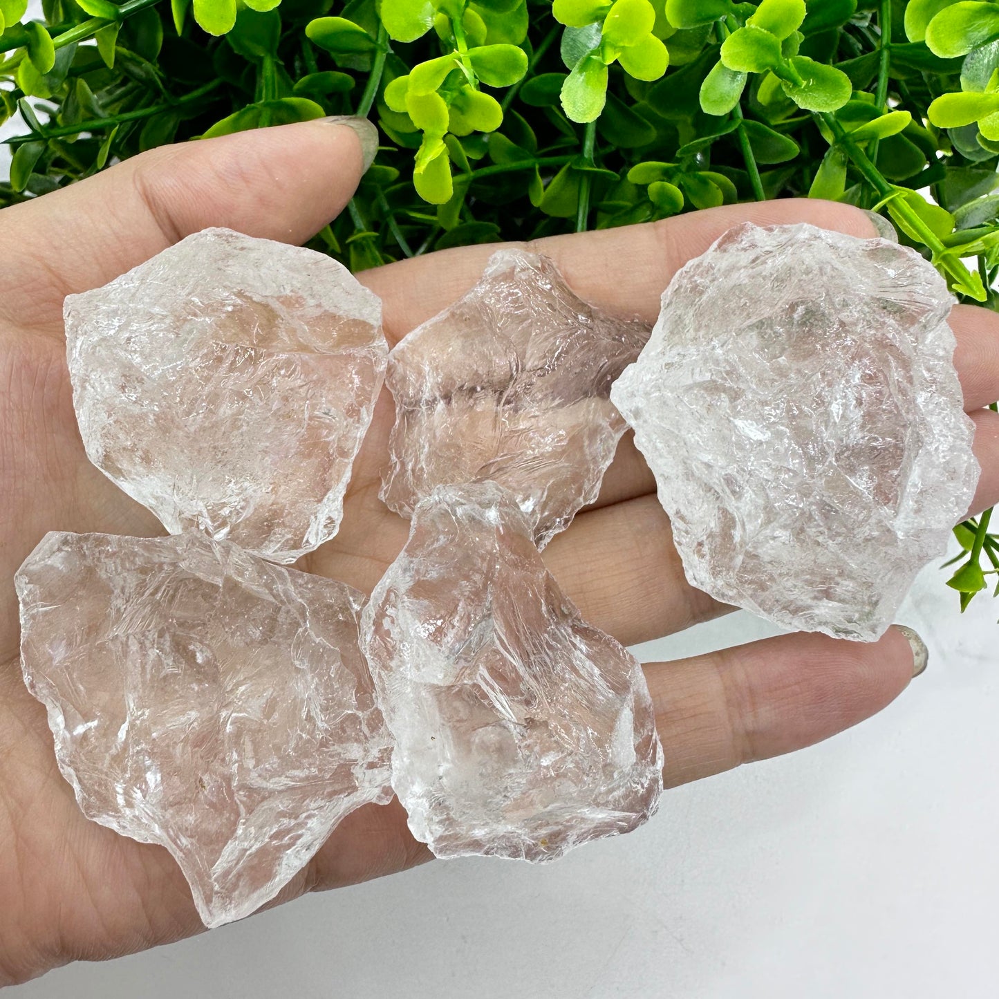 Natural Clear Quartz Raw Stones, Foggy and High Clarity Options, Unpolished Clear Quartz