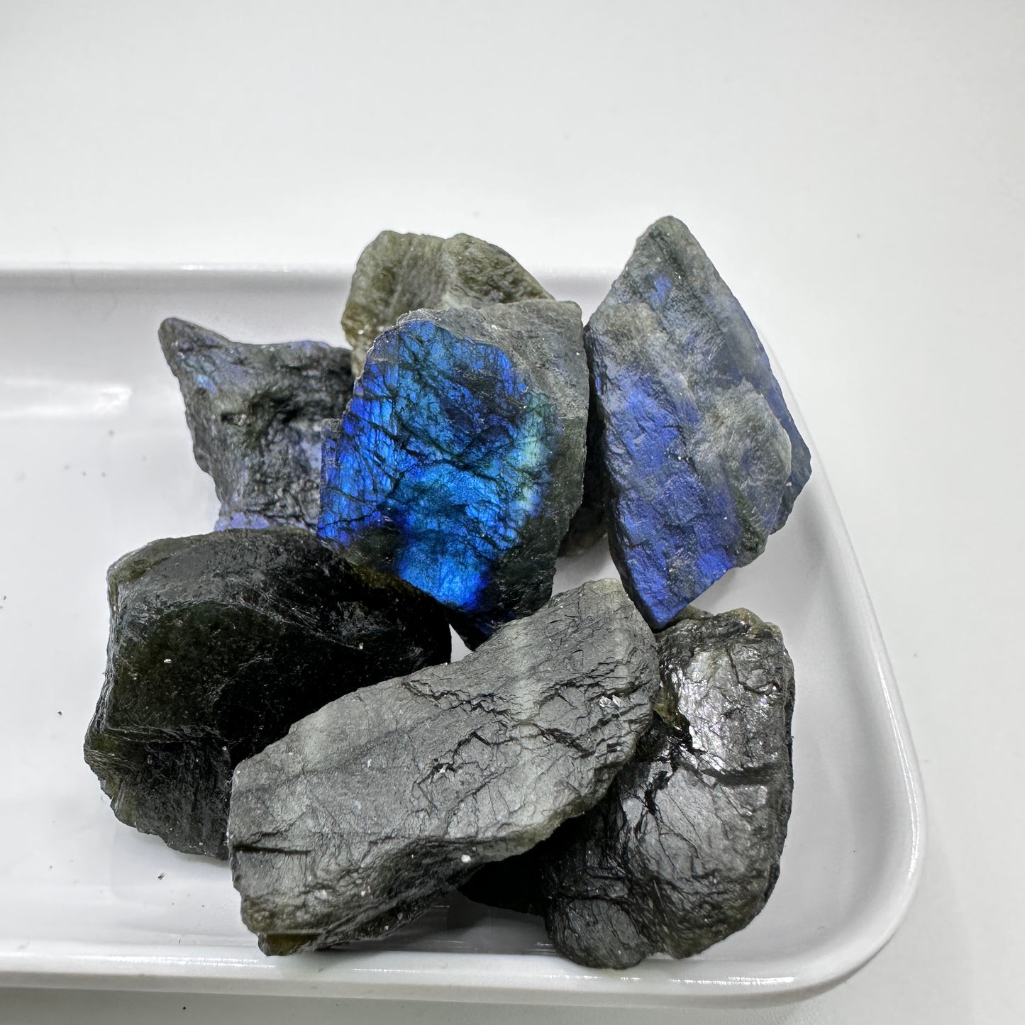 Nature Labradorite Raw Stones, Unpolished Labradorite Chunks, Crystal Specimen