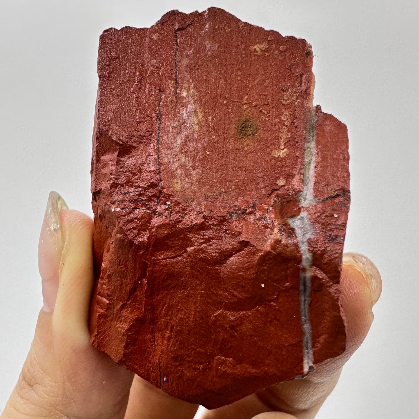 Nature Red Jasper Raw Stones, Unpolished Red Jasper Chunks, Crystal Specimen