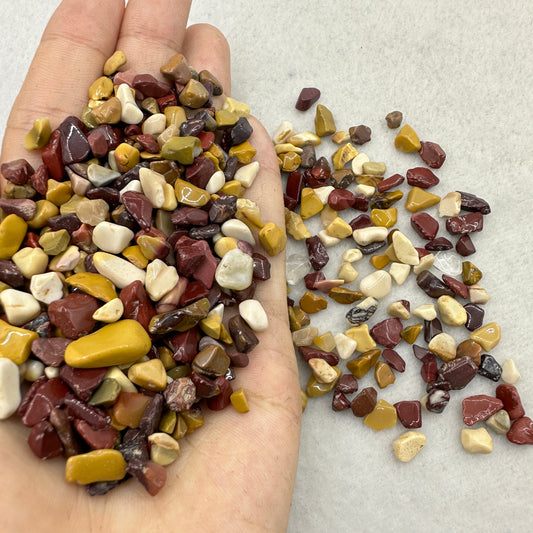 Natural Mookaite Egg Yolk Stone Chips, Gemstone Chips