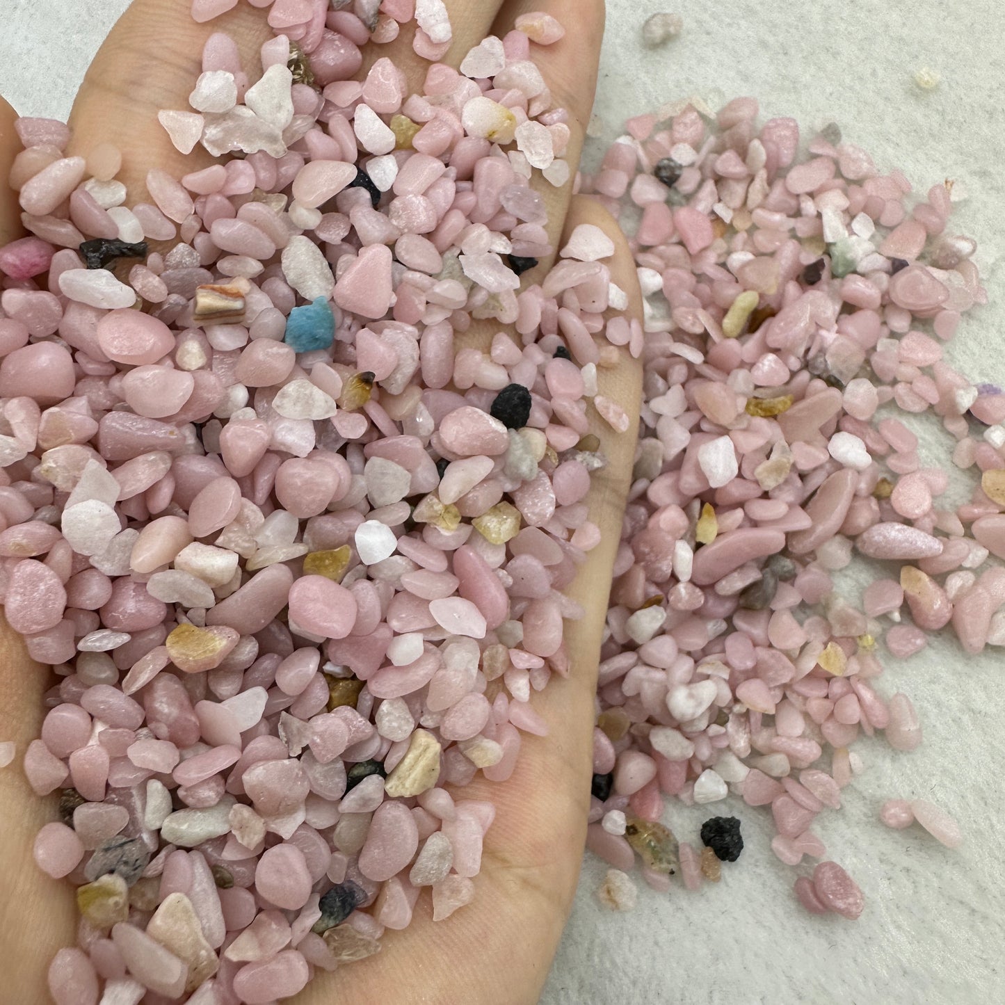 Natural Pink Opal Chips, Gemstone chips