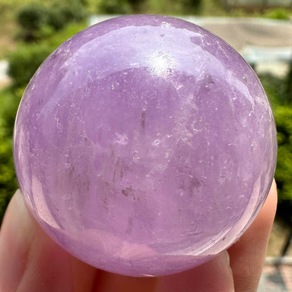 Natural Amethyst Mini Sphere, Different Sizes and Quality; Translucent Amethyst Crystal Sphere, Small Amethyst Orb, High-quality Crystal Ball, Gemstone Sphere