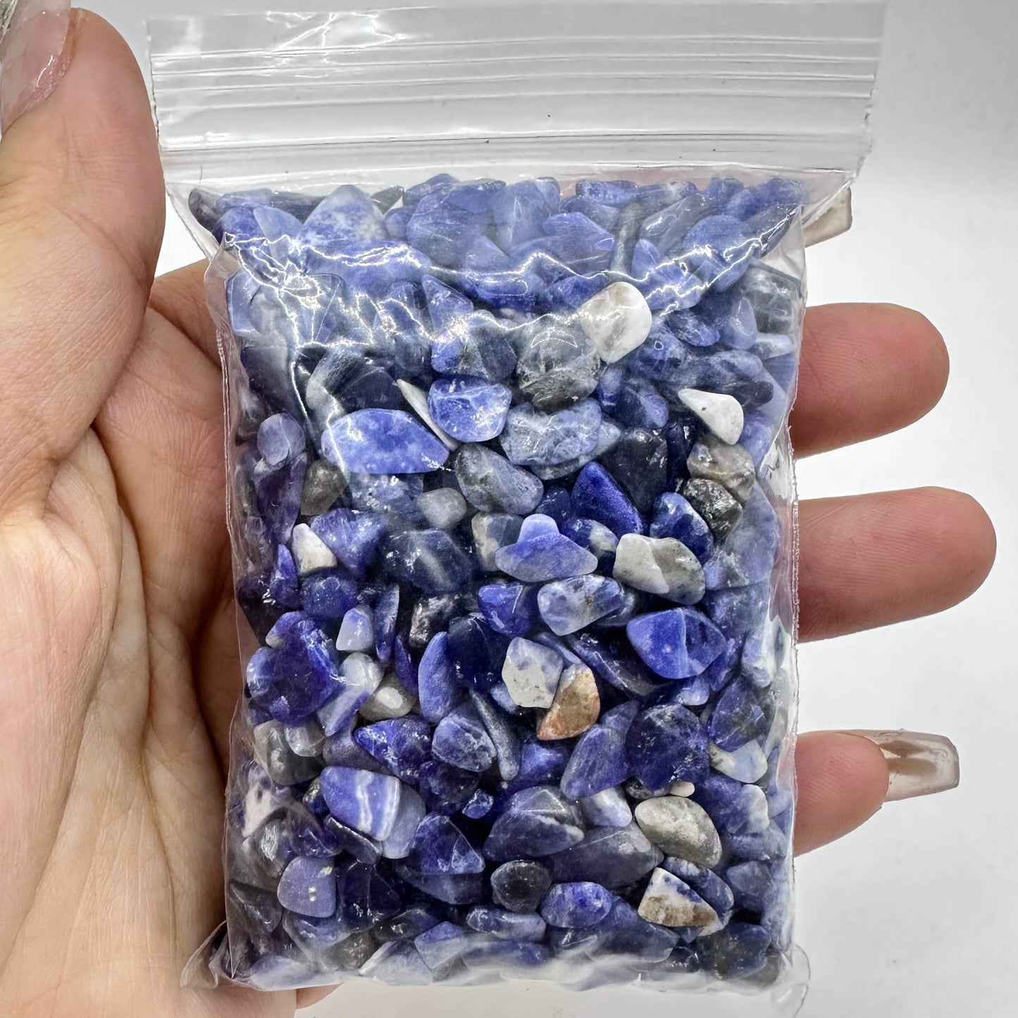 Natural Sodalite Crystal Chips, Sodalite Gemstone Chips