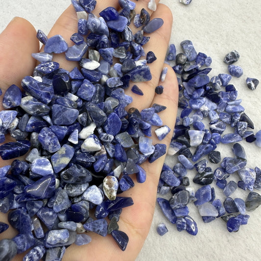 Natural Sodalite Crystal Chips, Sodalite Gemstone Chips