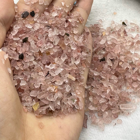 Natural Strawberry Quartz Chips, Gemstone chips