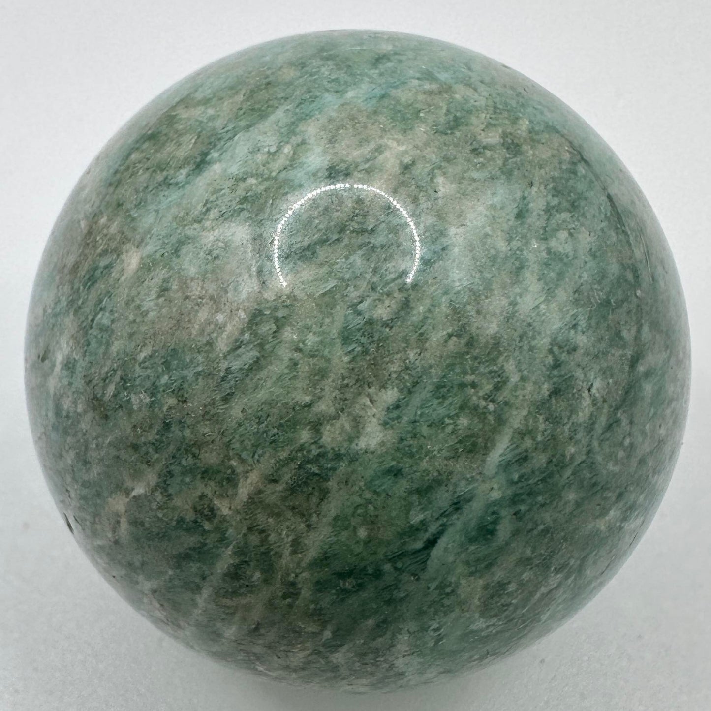 Natural Amazonite Mini Sphere, 3.2-3.7cm/1.26-1.46in Amazonite Crystal Ball, Small Orb, Crystal Sphere