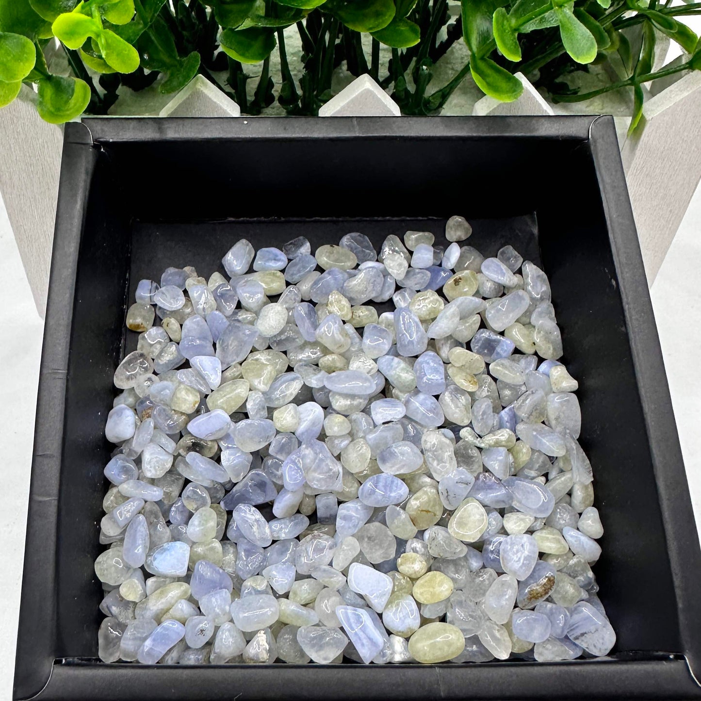 Natural Blue Chalcedony Crystal Chips, Blue Chalcedony Gemstone Chips