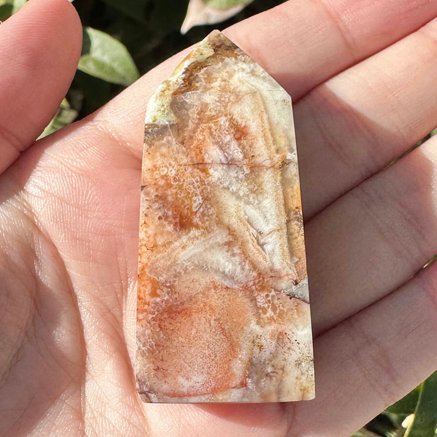 Natural Crazy Lace Agate Crystal Point, Mexican Agate Tower, Happy Lace Agate Gemstone Obelisk