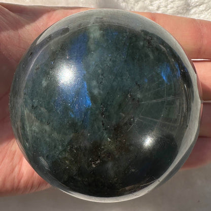 Natural Labradorite Sphere with Glow, Multiple Sizes Mystical Crystal Ball