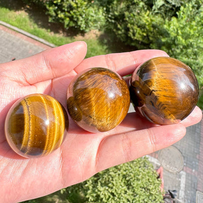 Golden Tiger Eye Ball, Natural Tiger's Eye Mini Sphere