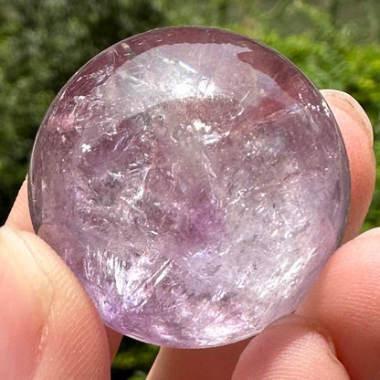 Natural Amethyst Mini Sphere, Different Sizes and Quality; Translucent Amethyst Crystal Sphere, Small Amethyst Orb, High-quality Crystal Ball, Gemstone Sphere