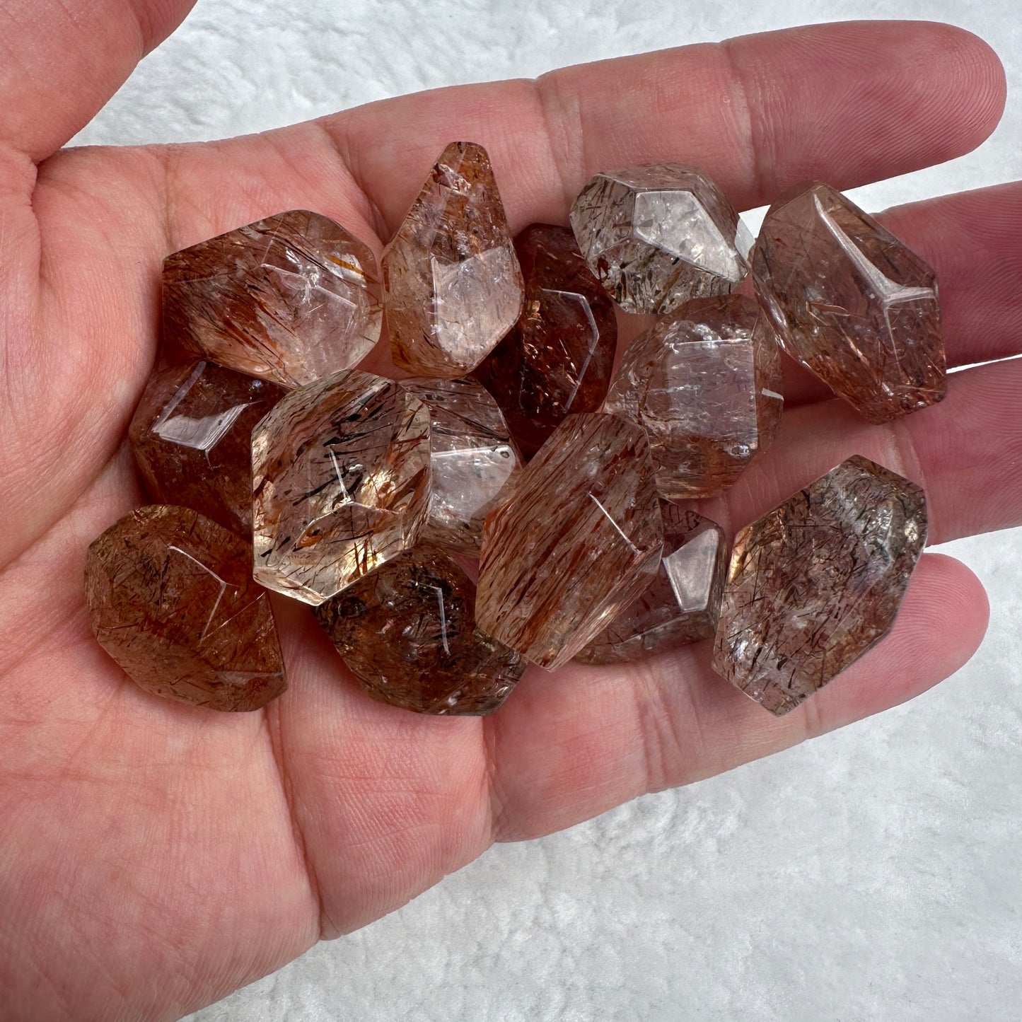 Rare Multi-Colored Rutile Quartz, Super Clear Crystal with Multi-Colored Rutile Inclusions