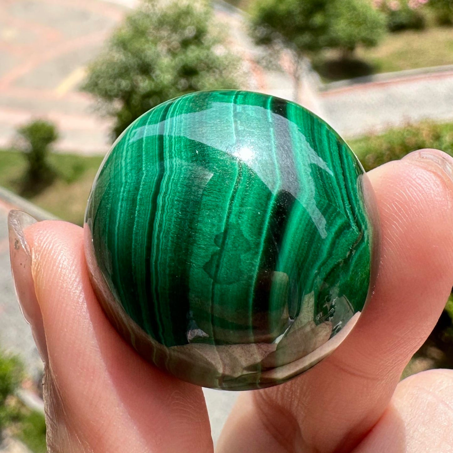 Nature Malachite Mini Spheres,  High Quality Malachite Crystal Balls, Malachite Orb, Gemstone Sphere