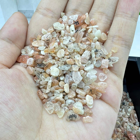 Natural Sunstone Crystal Chips, Sparkling Sunstone Gemstone Chips