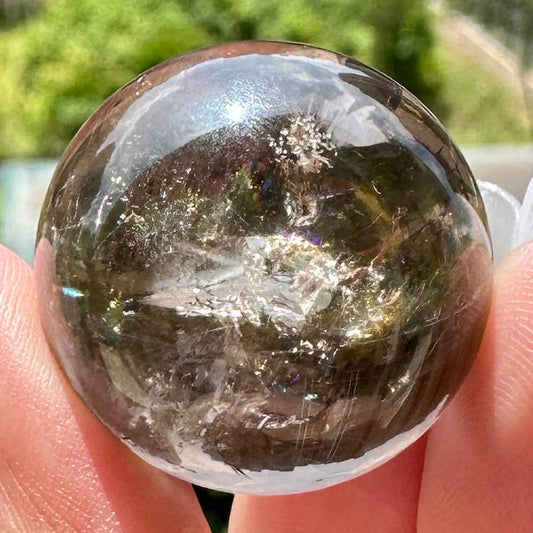 Nature Smoky Quartz Crystal Ball, Great Quality, Smoky Quartz Mini Sphere, Small Smoky Quartz Orb, Gemstone Sphere