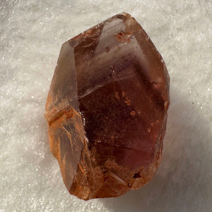 Natural Amethyst Tip Containing Mysterious Pyramid Shape within the Crystal