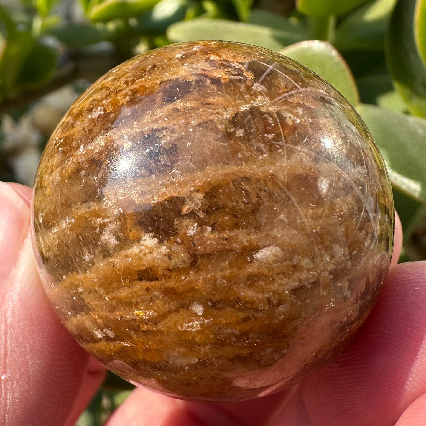 Nature Garden Quartz Mini Spheres, Lodolite Quartz Crystal Sphere, Thousand Layers Phantom Crystal Ball, Scenic Quartz, Landscape Quartz