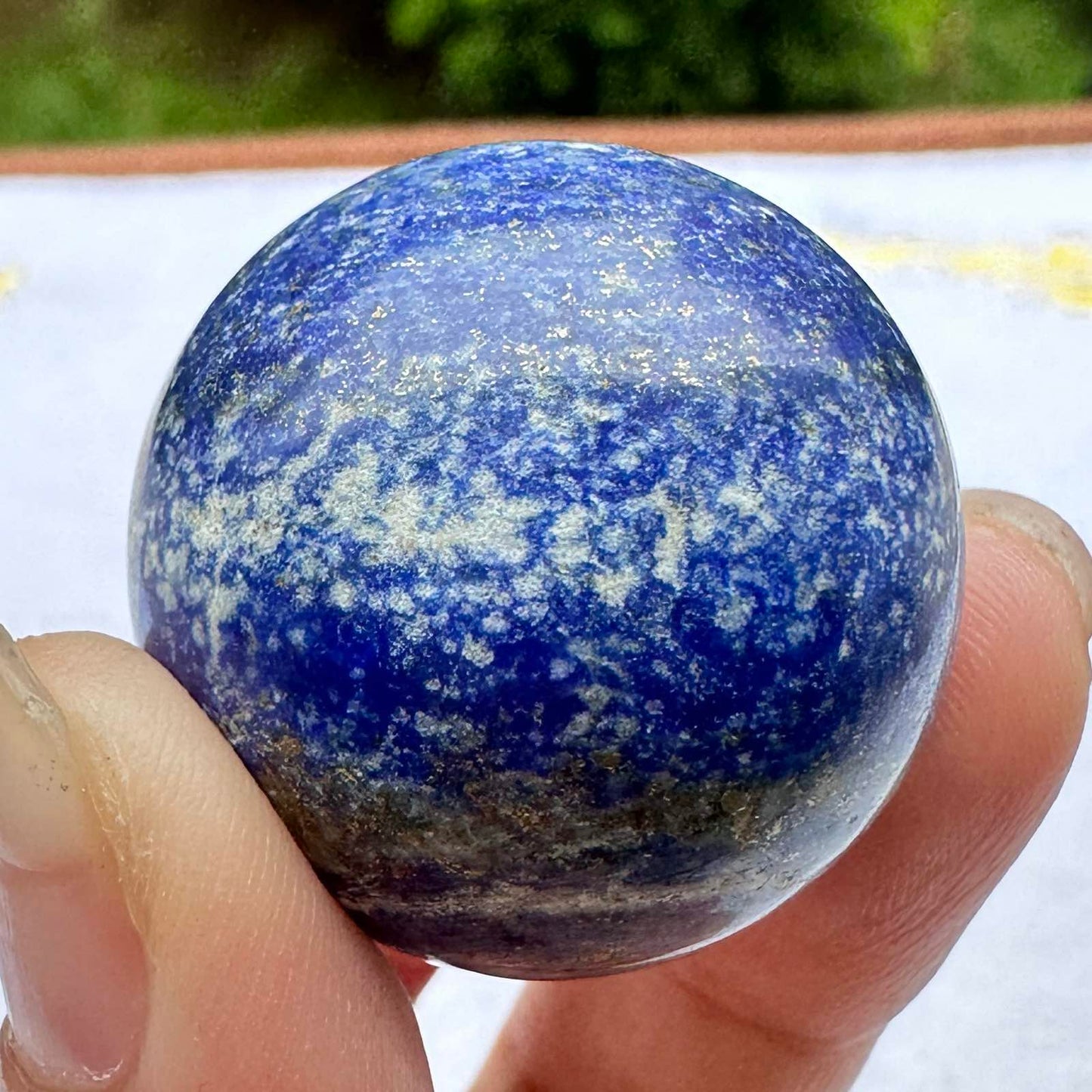 Nature Lapis Lazuli Mini Sphere, Multiple Sizes Lapis Lazuli balls, Royal Blue Gemstone Sphere