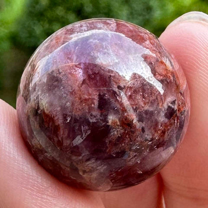 Natural Purple Garden Quartz Crystal Ball, Rare Amethyst Garden Quartz Mini Sphere, Lavender Garden Quartz