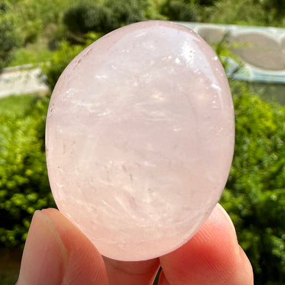 Nature Rose Quartz Tumble Stones; Pink Quartz Gemstone Nuggets, Semi-Polished Love Stone