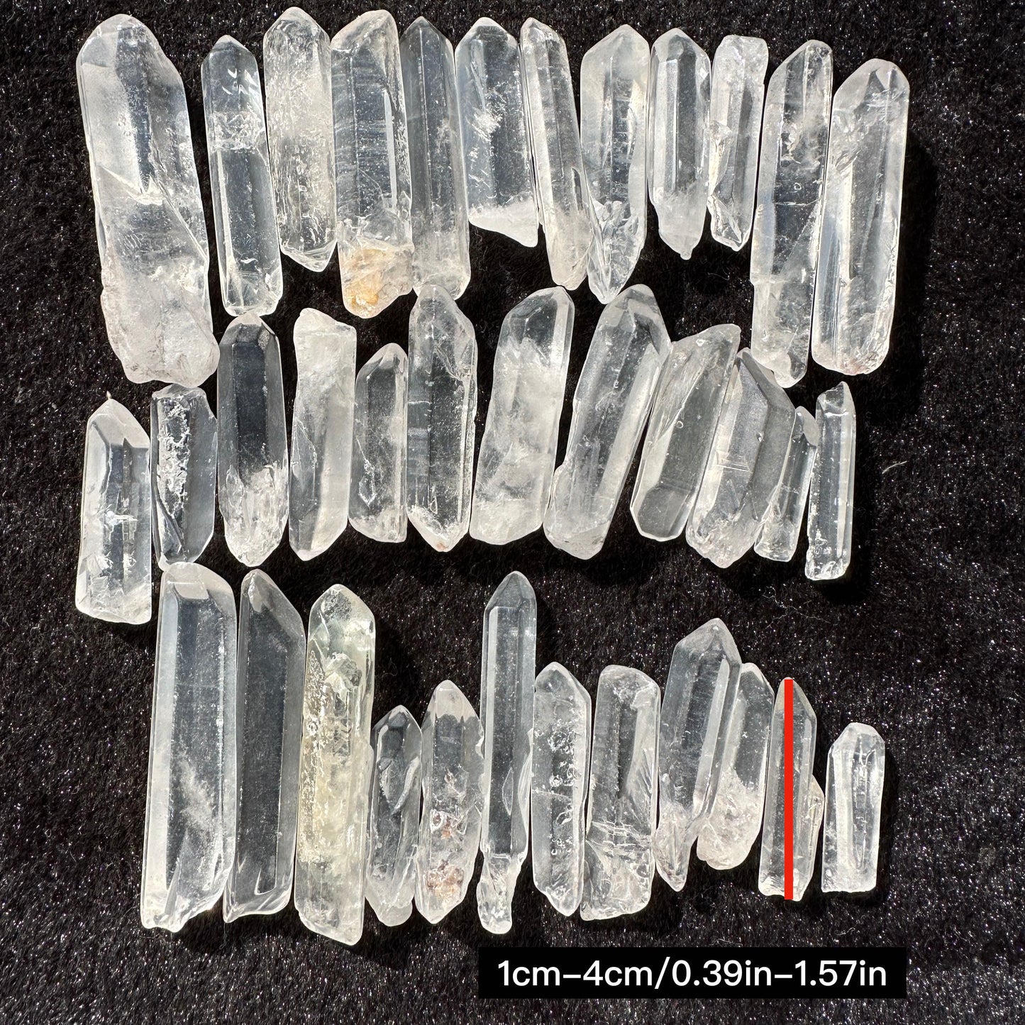 Natural Clear Quartz Crystal Tips, Small Clear Quartz Prisms