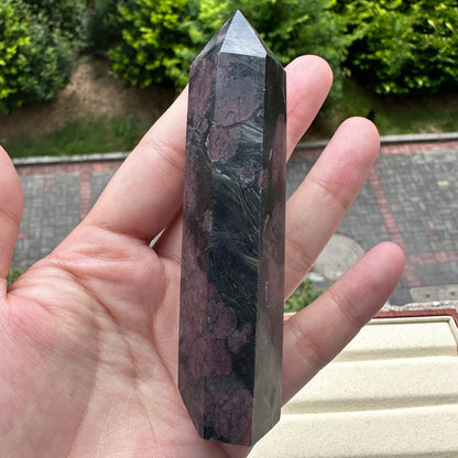 Natural Garnet Crystal Point, 8.5-10cm/3.35-3.94in Tall Garnet Crystal Tower, Garnet Healing Wand