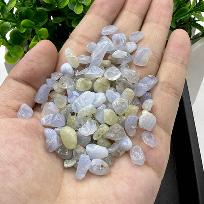 Natural Blue Chalcedony Crystal Chips, Blue Chalcedony Gemstone Chips