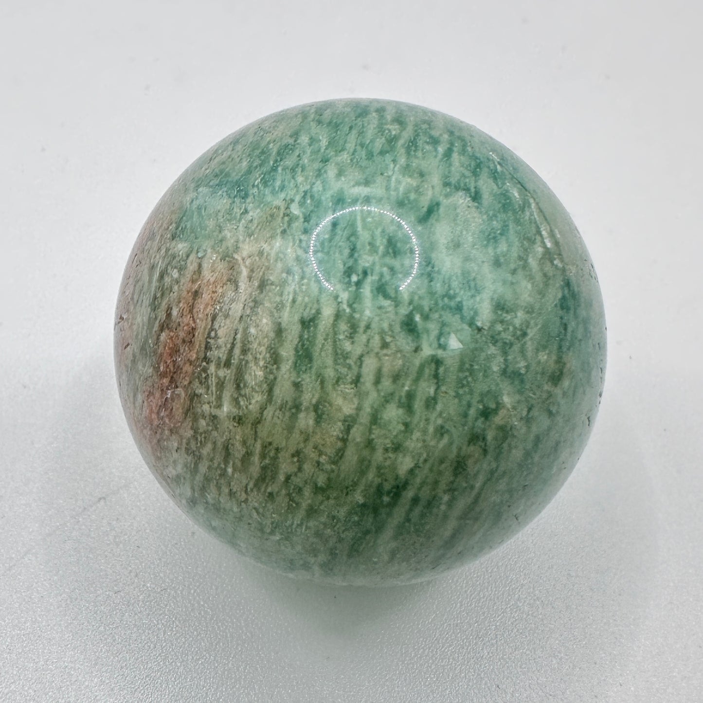 Natural Amazonite Mini Sphere, 3.2-3.7cm/1.26-1.46in Amazonite Crystal Ball, Small Orb, Crystal Sphere