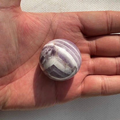 Natural Dream Amethyst Ball, Chevron Amethyst Mini Sphere, Dog Tooth Amethyst, Banded Amethyst, Amethyst Crystal Ball