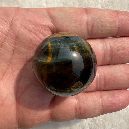 Natural Golden Blue Tiger Eye Crystal Ball, Multiple Sizes Yellow Blue Tiger Eye Mini Sphere
