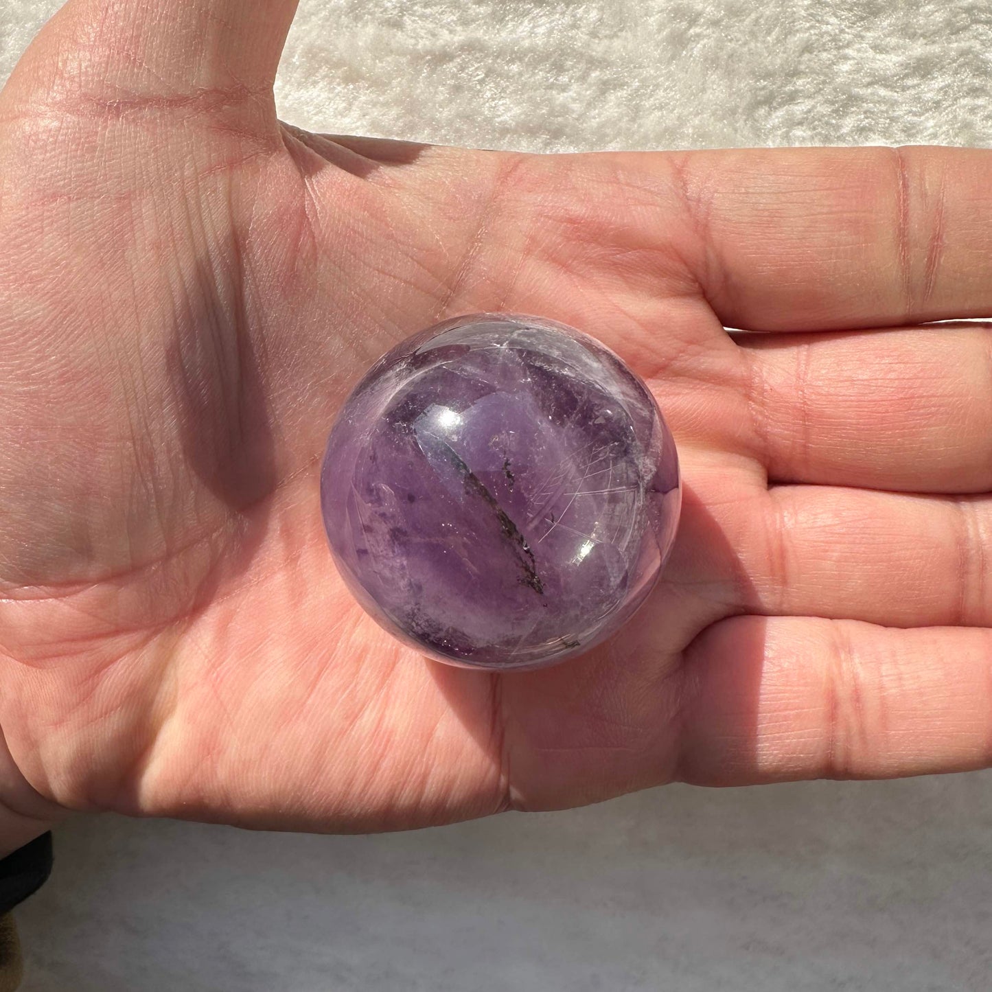 Natural Dream Amethyst Ball, Chevron Amethyst Mini Sphere, Dog Tooth Amethyst, Banded Amethyst, Amethyst Crystal Ball