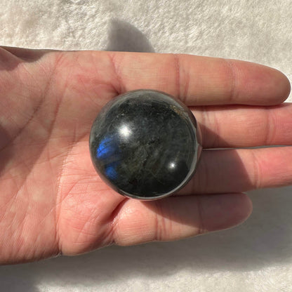 Natural Labradorite Sphere with Glow, Multiple Sizes Mystical Crystal Ball