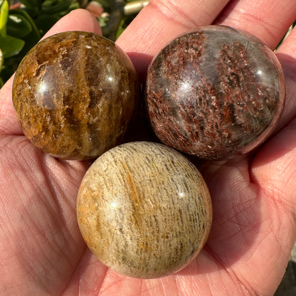 Nature Garden Quartz Mini Spheres, Lodolite Quartz Crystal Sphere, Thousand Layers Phantom Crystal Ball, Scenic Quartz, Landscape Quartz