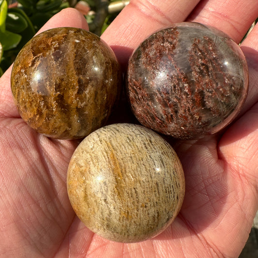 Nature Garden Quartz Mini Spheres, Lodolite Quartz Crystal Sphere, Thousand Layers Phantom Crystal Ball, Scenic Quartz, Landscape Quartz