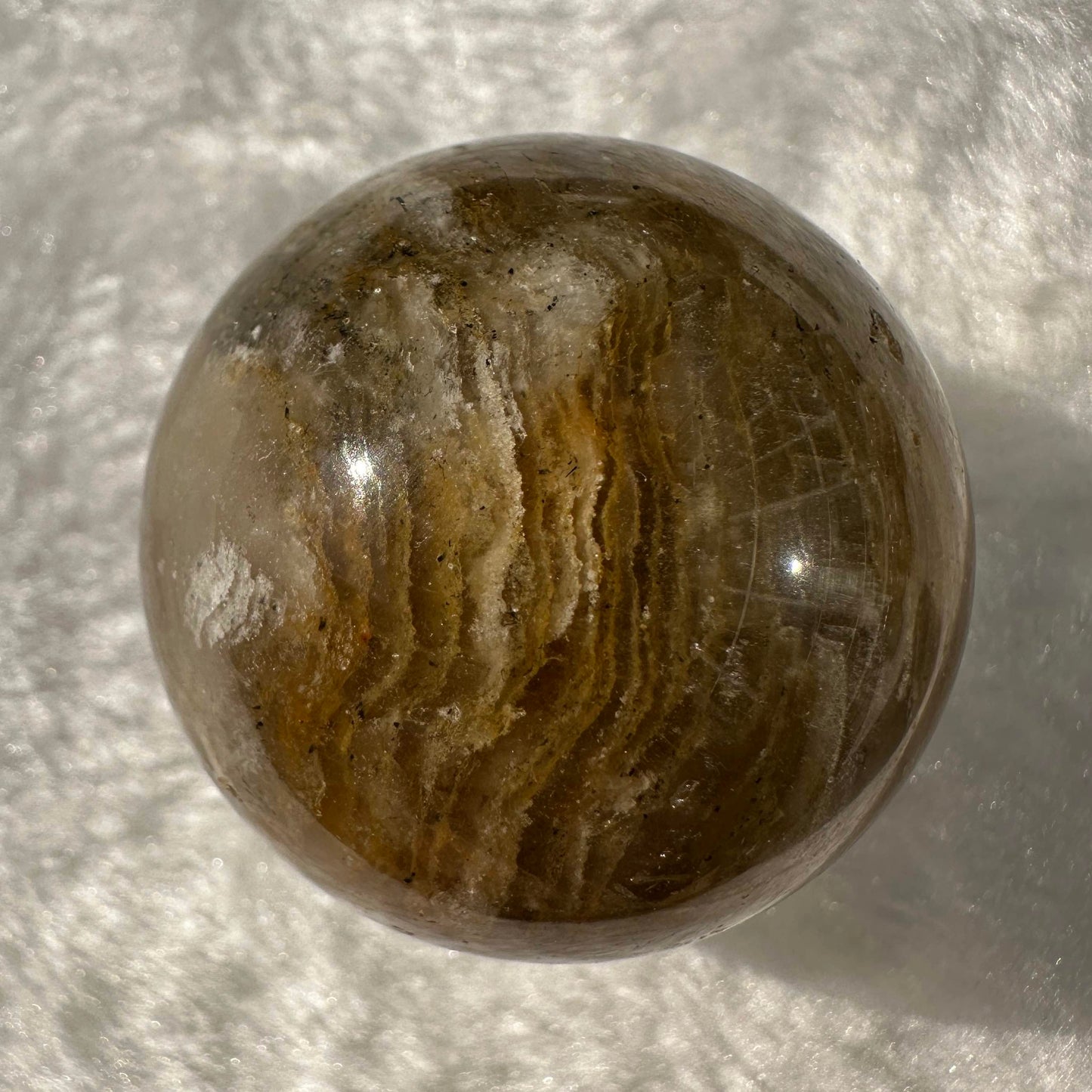 Nature Garden Quartz Mini Spheres, Lodolite Quartz Crystal Sphere, Thousand Layers Phantom Crystal Ball, Scenic Quartz, Landscape Quartz