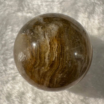 Nature Garden Quartz Mini Spheres, Lodolite Quartz Crystal Sphere, Thousand Layers Phantom Crystal Ball, Scenic Quartz, Landscape Quartz