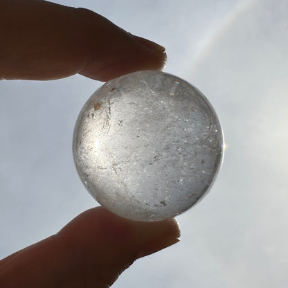 Natural Clear Quartz Crystal Sphere, Clear Quartz Orb, Crystal Ball