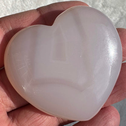 Natural Agate Heart Carving, Agate Carving