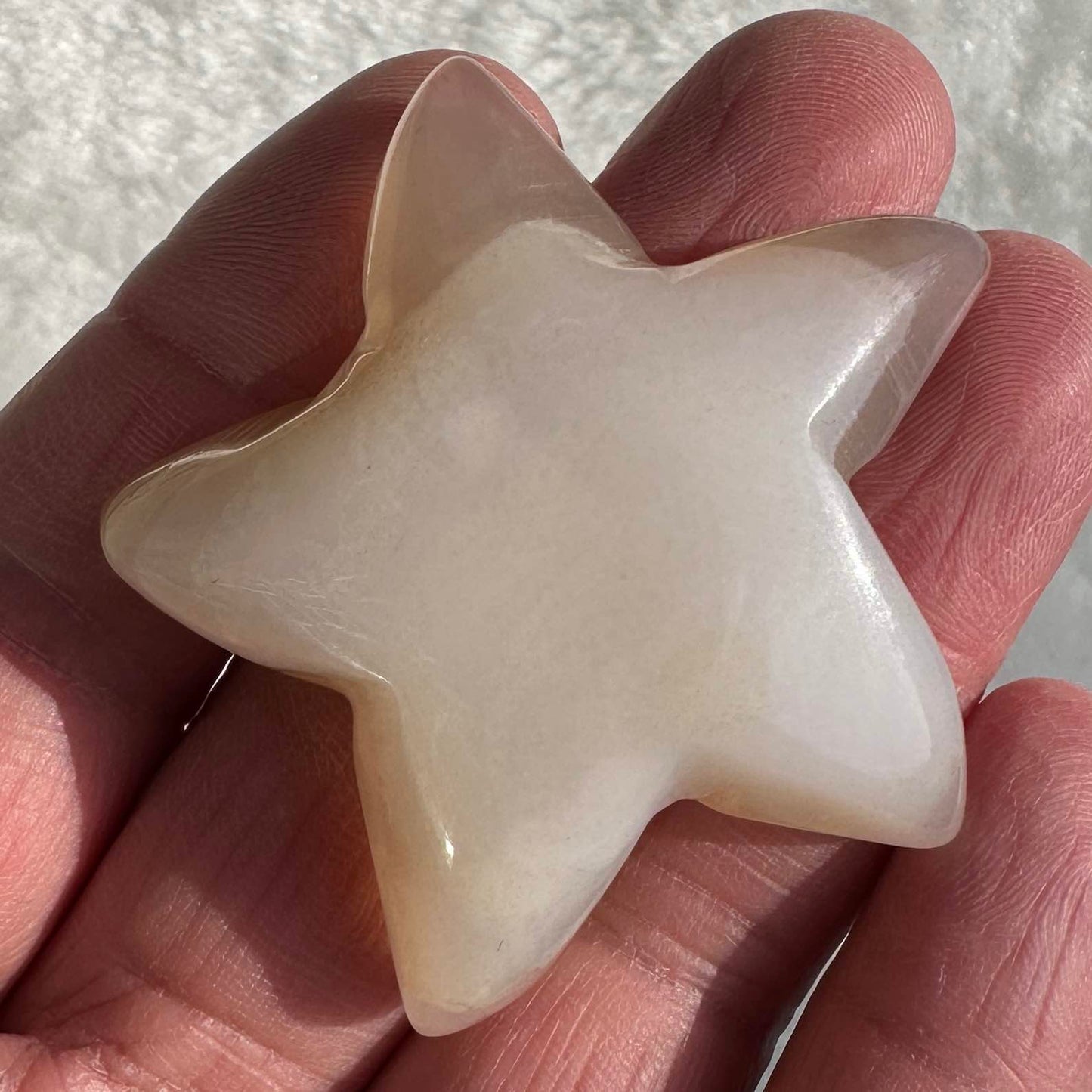 Natural Agate Starfish Carving, Agate Animal Carving