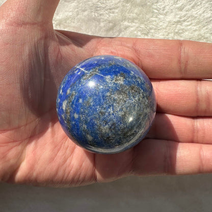 Nature Lapis Lazuli Mini Sphere, Multiple Sizes Lapis Lazuli balls, Royal Blue Gemstone Sphere