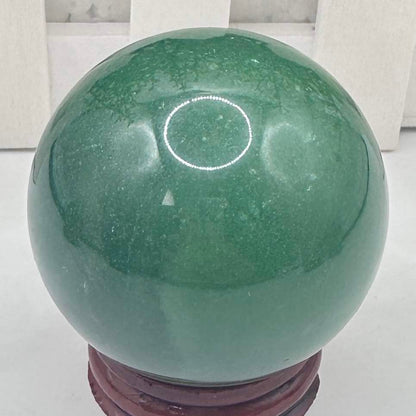 Green Aventurine Mini Sphere, Natural Aventurine Crystal Orb, Polished Green Aventurine Crystal Ball, Pocket Sphere
