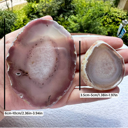 Natural Agate Slices in Different Sizes, Polished Agate Slabs, Agate Crystal Plates