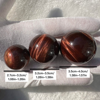 Red Tiger Eye Crystal Ball, Multiple Sizes Red Tiger Eye Mini Sphere