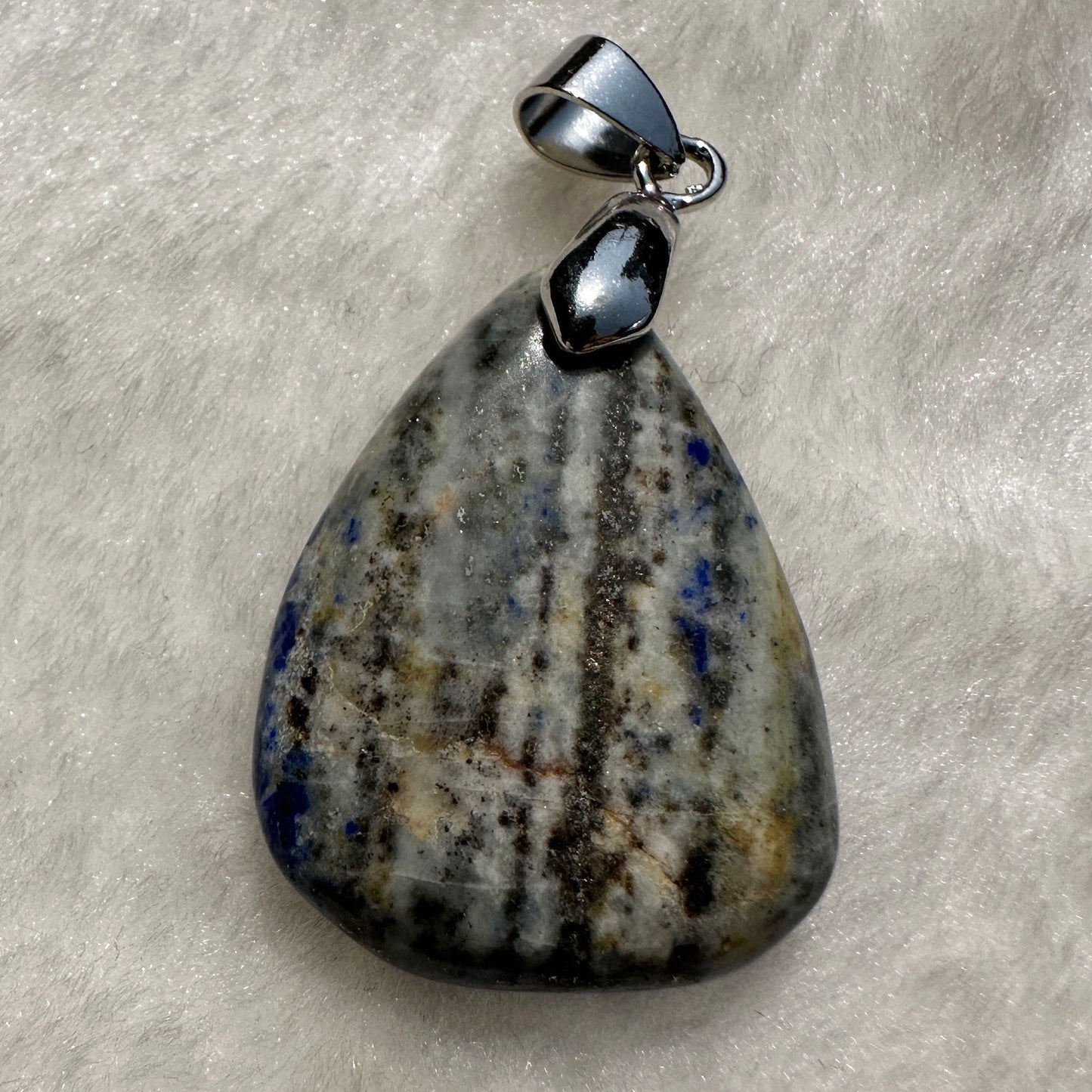 Natural Lapis Lazuli Droplet Pendant, 2.2-3.5cm/0.87-1.38in Royal Blue Gemstone Tear Drop