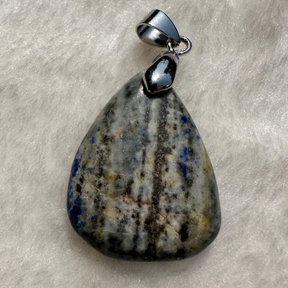Natural Lapis Lazuli Droplet Pendant, 2.2-3.5cm/0.87-1.38in Royal Blue Gemstone Tear Drop