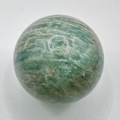 Natural Amazonite Mini Sphere, 3.2-3.7cm/1.26-1.46in Amazonite Crystal Ball, Small Orb, Crystal Sphere