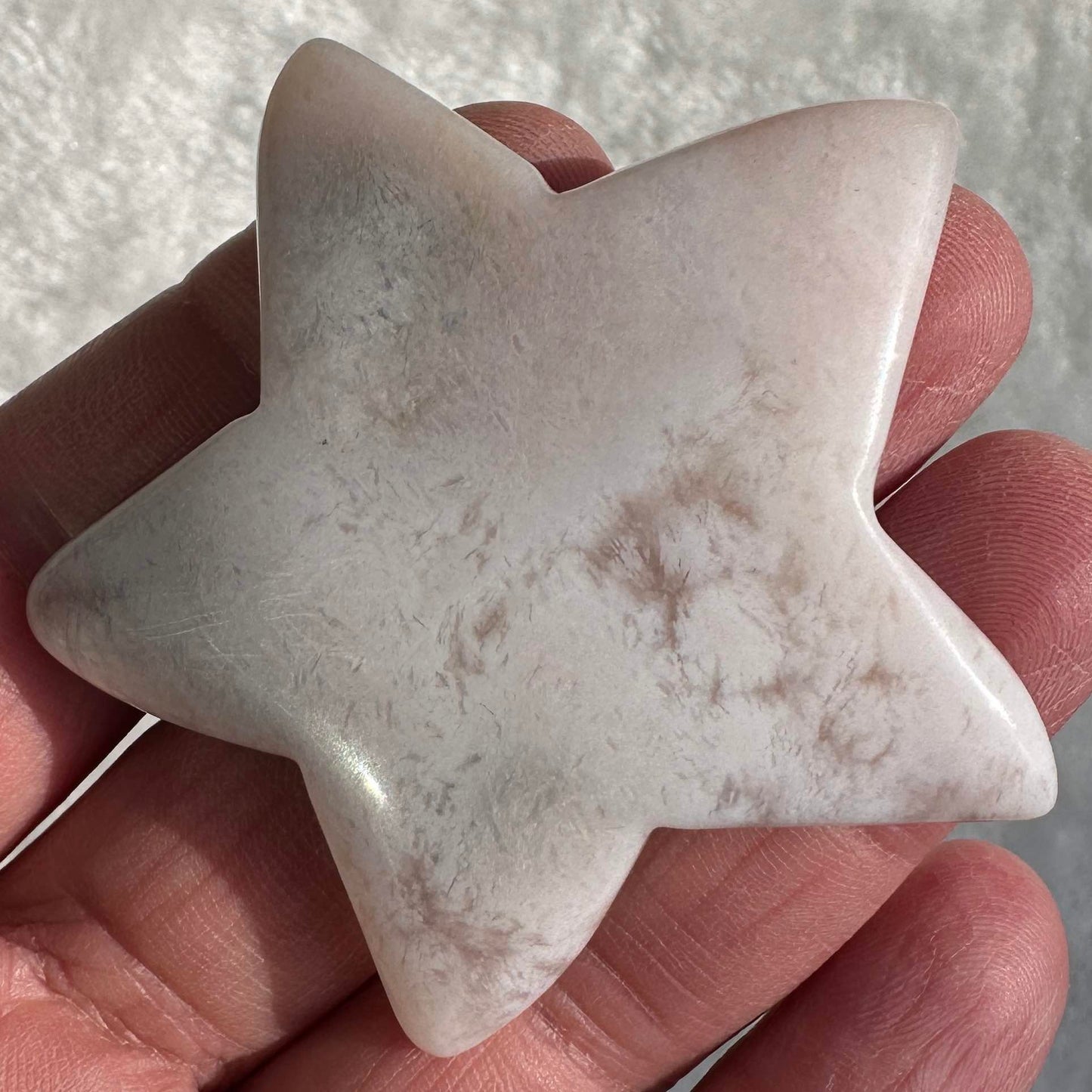 Natural Agate Starfish Carving, Agate Animal Carving